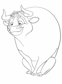 Disegno di toro da stampare e colorare 34