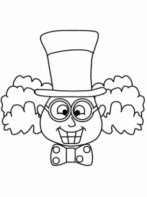 Disegno di clown da stampare e colorare 44