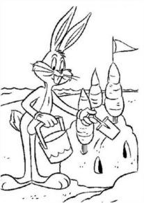 Disegno di Bugs Bunny da stampare e colorare 10