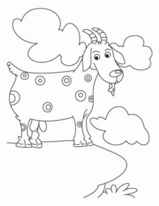 Disegno di capra da stampare e colorare 36