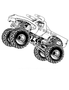 Disegno di monstertruck da stampare e colorare 35