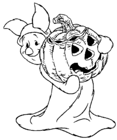 Disegno di zucca di Halloween da stampare e colorare 182