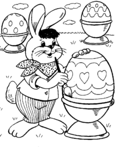 Disegno di uovo di Pasqua da stampare e colorare 80