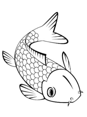 Disegno di pesce da stampare e colorare 106