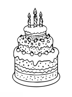 Disegno di compleanno da stampare e colorare 46