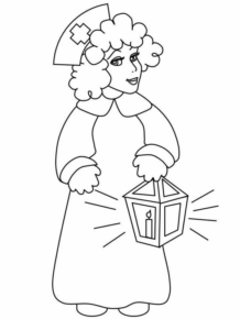 Disegno di infermiere da stampare e colorare 27
