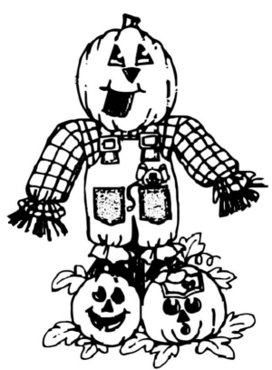 Disegno di zucca di Halloween da stampare e colorare 124