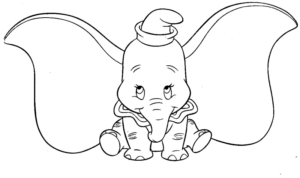 Disegno di Dumbo da stampare e colorare 39