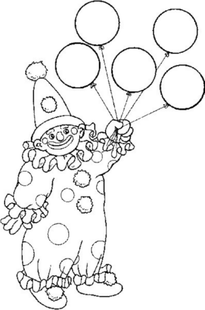 Disegno di clown da stampare e colorare 22