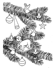 Disegno di decorazione da appendere da stampare e colorare 12
