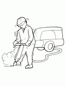 Disegno di muratore da stampare e colorare 10