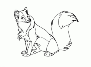 Disegno di volpe da stampare e colorare 98