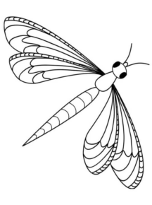 Disegno di libellula da stampare e colorare 20