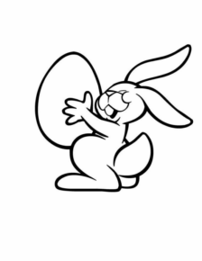 Disegno di uovo di Pasqua da stampare e colorare 211
