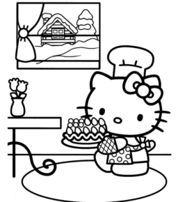 Disegno di Hello Kitty da stampare e colorare 81