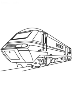 Disegno di treno da stampare e colorare 6