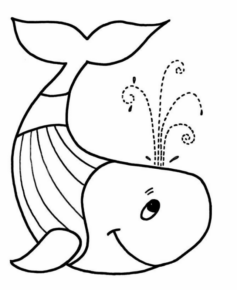 Disegno di balena da stampare e colorare 19