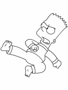 Disegno di I Simpson da stampare e colorare 74