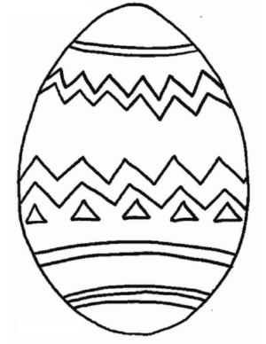 Disegno di uovo di Pasqua da stampare e colorare 41