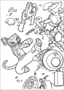 Disegno di Kung Fu Panda da stampare e colorare 25