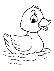 Disegno di papera da stampare e colorare 13