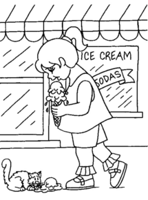 Disegno di gelato da stampare e colorare 44
