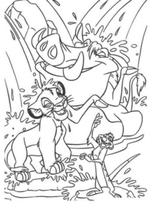 Disegno di Re Leone da stampare e colorare 58