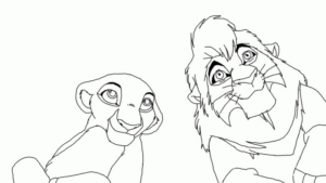 Disegno di Re Leone da stampare e colorare 61