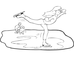 Disegno di pattinaggio da stampare e colorare 26