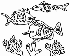 Disegno di pesce da stampare e colorare 270