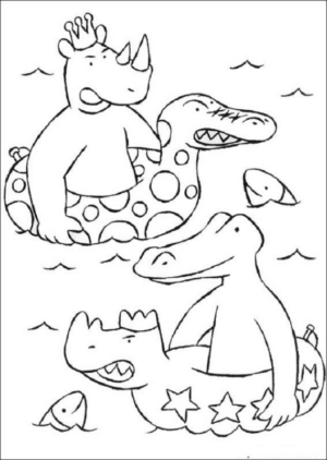 Disegno di Barbapap da stampare e colorare 1