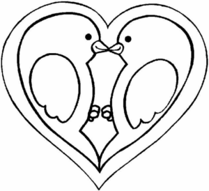 Disegno di San Valentino da stampare e colorare 108