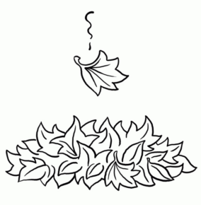 Disegno di foglia da stampare e colorare 121