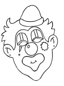 Disegno di clown da stampare e colorare 12