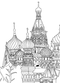 Disegno di monumento famoso da stampare e colorare 30