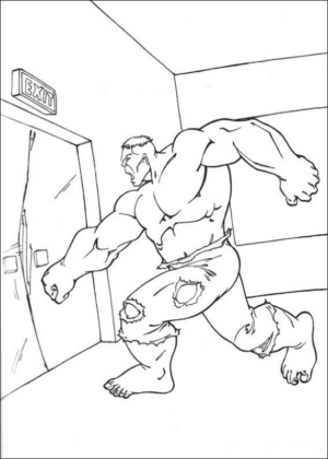 Disegno di Hulk da stampare e colorare 55