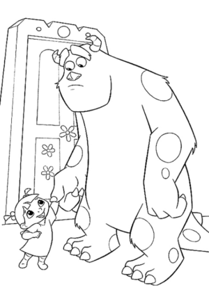 Disegno di Monsters & Co da stampare e colorare 4