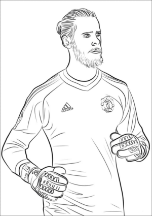 Disegno di calciatore professionista da stampare e colorare 5 Disegno di calciatore professionista da stampare e colorare 5
