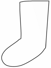 Disegno di calza di Natale da stampare e colorare 36