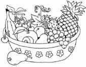 Disegni di Frutta da colorare
