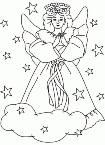 Disegno di angelo da stampare e colorare 31
