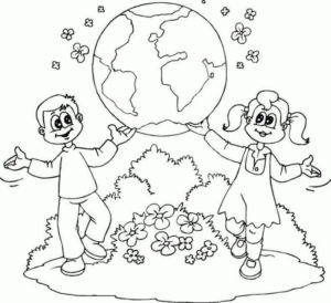 Disegno di terra da stampare e colorare 8
