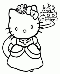 Disegno di Hello Kitty da stampare e colorare 185