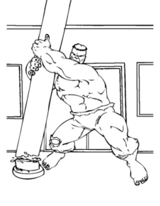 Disegno di Hulk da stampare e colorare 125