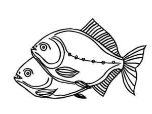 Disegno di pesce da stampare e colorare 215