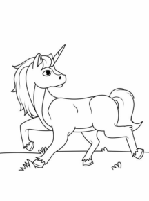 Disegno di unicorno da stampare e colorare 84