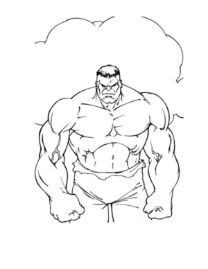 Disegno di Hulk da stampare e colorare 67