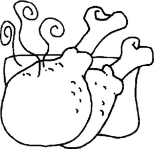 Disegno di carne da stampare e colorare 3