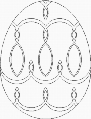 Disegno di uovo di Pasqua da stampare e colorare 71