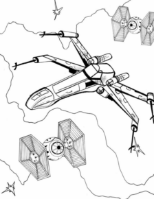 Disegno di Star Wars da stampare e colorare 1